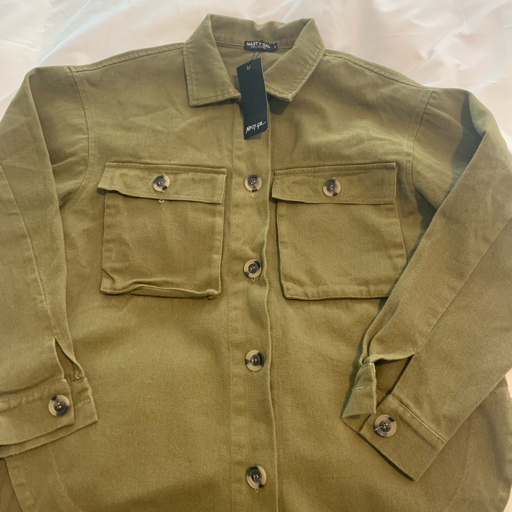 NASTY GAL size S utility jacket NWT
